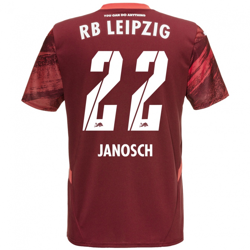 Kandiny Niño Camiseta Luca Janosch #22 Borgoña 2ª Equipación 2024/25 La Camisa Chile