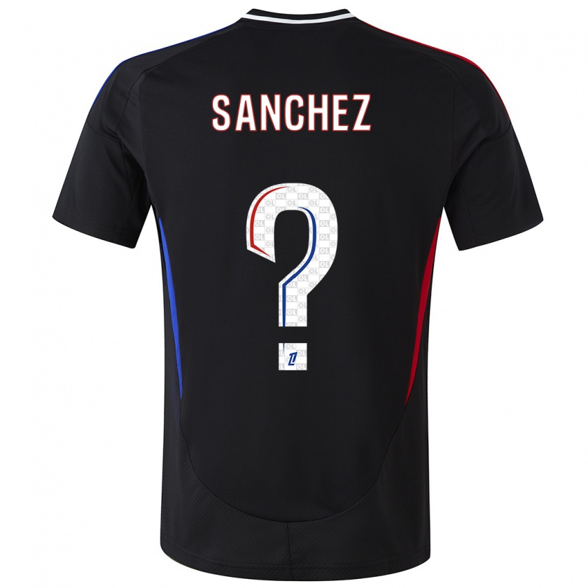 Kandiny Niño Camiseta Florent Sanchez #0 Negro 2ª Equipación 2024/25 La Camisa Chile