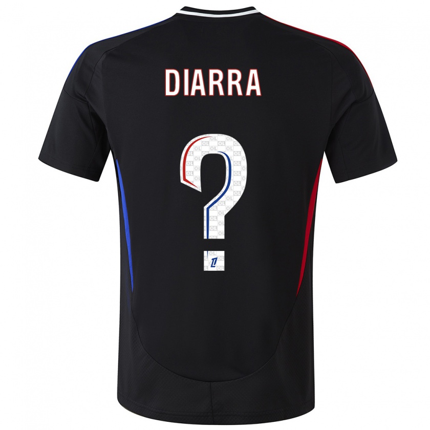 Kandiny Niño Camiseta Lassine Diarra #0 Negro 2ª Equipación 2024/25 La Camisa Chile