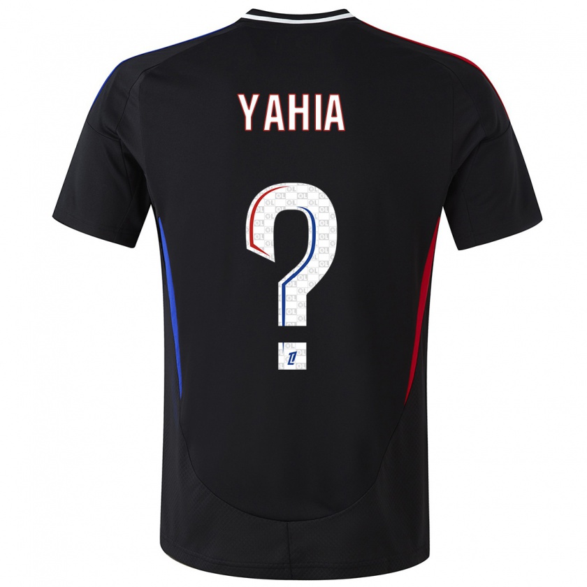 Kandiny Niño Camiseta Kelyan Yahia #0 Negro 2ª Equipación 2024/25 La Camisa Chile