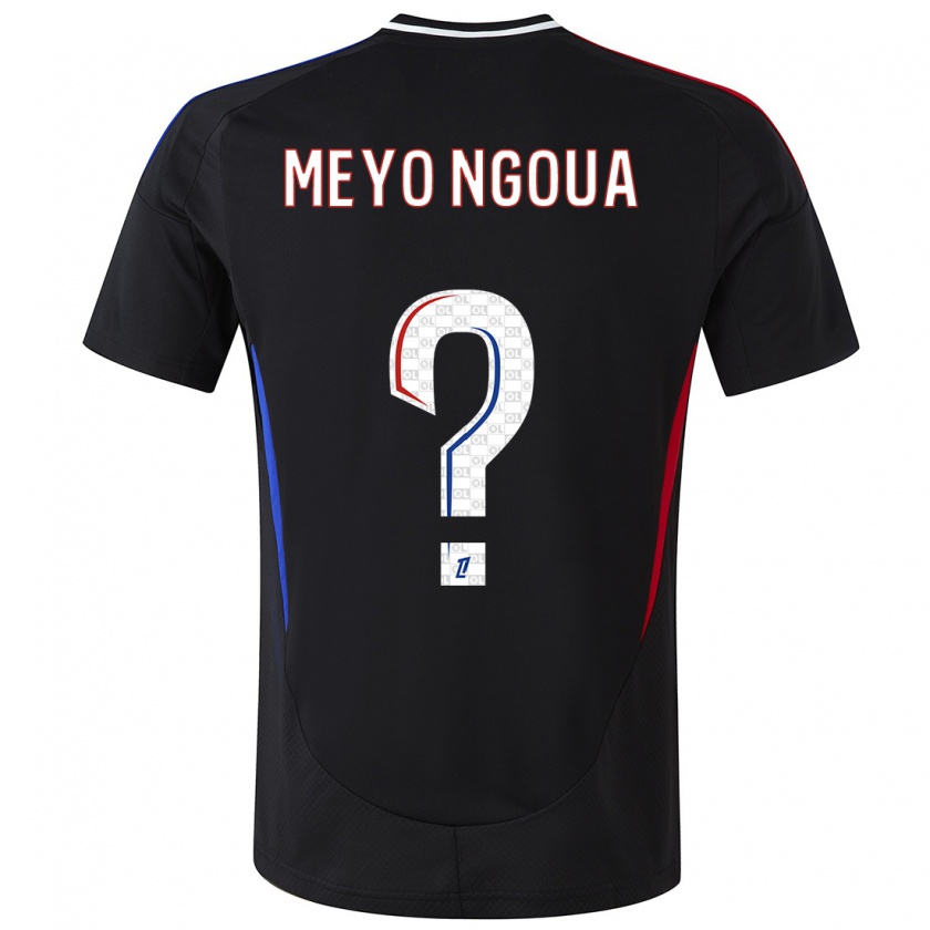 Kandiny Niño Camiseta Bryan Meyo Ngoua #0 Negro 2ª Equipación 2024/25 La Camisa Chile