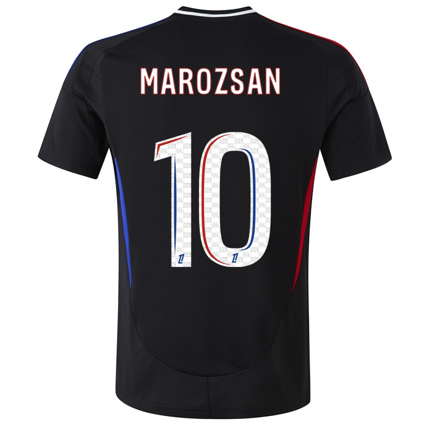 Kandiny Niño Camiseta Dzsenifer Marozsán #10 Negro 2ª Equipación 2024/25 La Camisa Chile