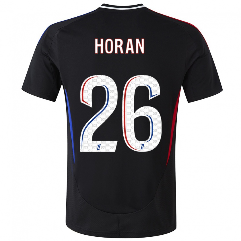 Kandiny Niño Camiseta Lindsey Horan #26 Negro 2ª Equipación 2024/25 La Camisa Chile