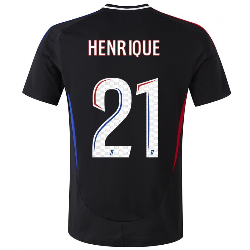 Kandiny Niño Camiseta Henrique Silva #21 Negro 2ª Equipación 2024/25 La Camisa Chile