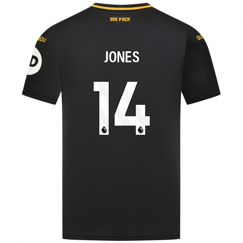 Kandiny Niño Camiseta Meesha Dudley-Jones #14 Negro 2ª Equipación 2024/25 La Camisa Chile