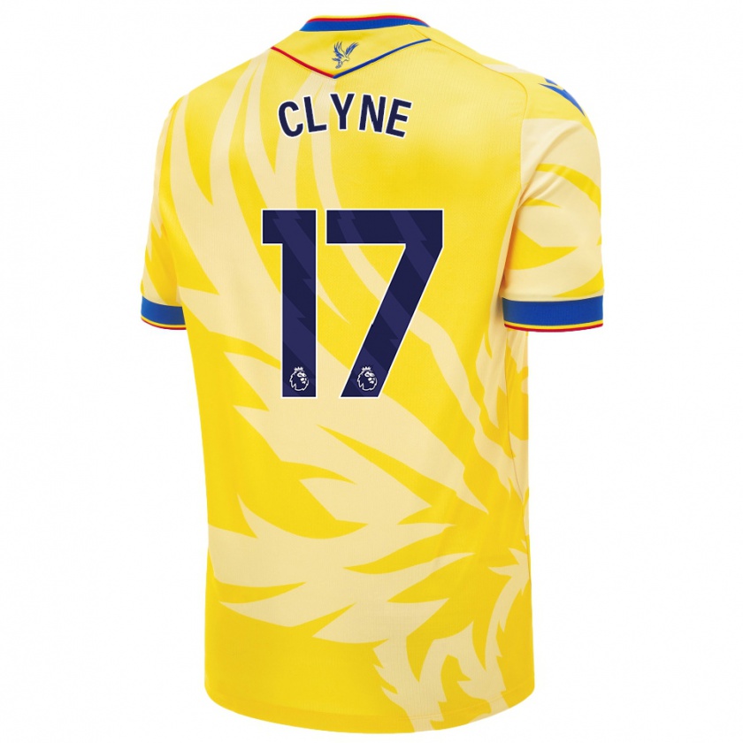 Kandiny Niño Camiseta Nathaniel Clyne #17 Amarillo 2ª Equipación 2024/25 La Camisa Chile