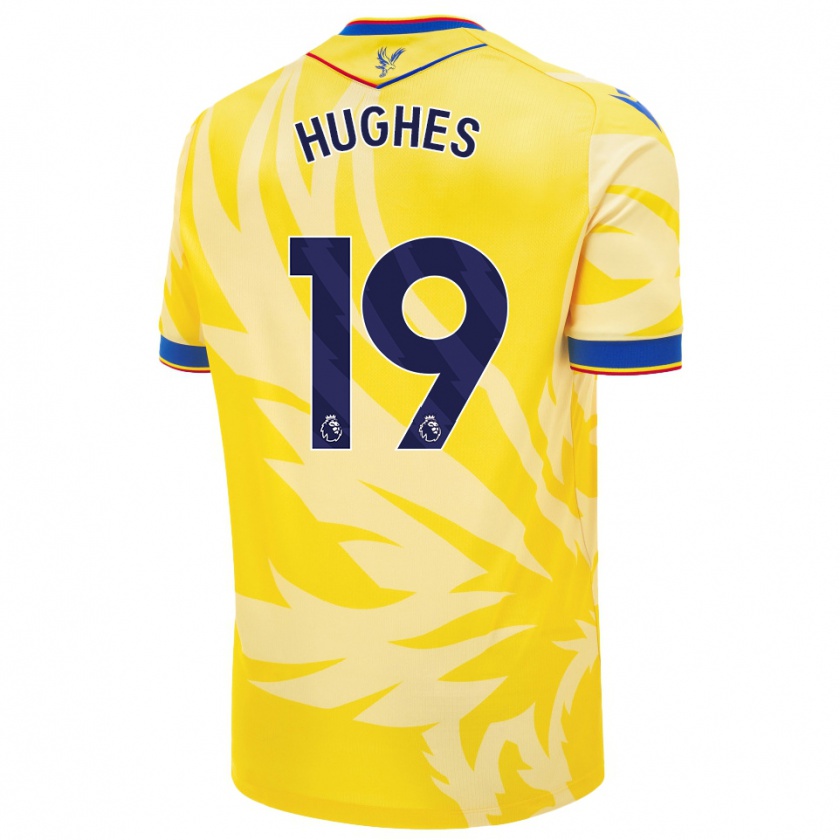 Kandiny Niño Camiseta Will Hughes #19 Amarillo 2ª Equipación 2024/25 La Camisa Chile