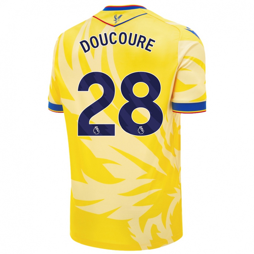 Kandiny Niño Camiseta Cheick Doucouré #28 Amarillo 2ª Equipación 2024/25 La Camisa Chile