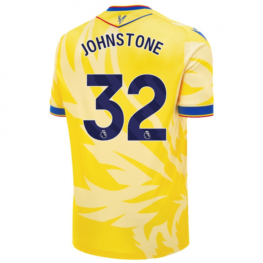 Kandiny Niño Camiseta Sam Johnstone #32 Amarillo 2ª Equipación 2024/25 La Camisa Chile