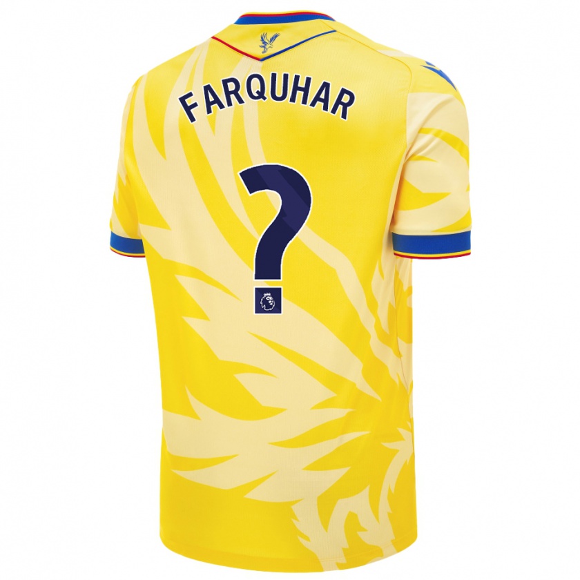 Kandiny Niño Camiseta Craig Farquhar #0 Amarillo 2ª Equipación 2024/25 La Camisa Chile