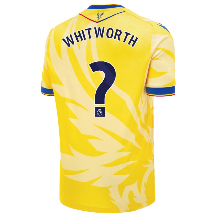 Kandiny Niño Camiseta Harry Whitworth #0 Amarillo 2ª Equipación 2024/25 La Camisa Chile