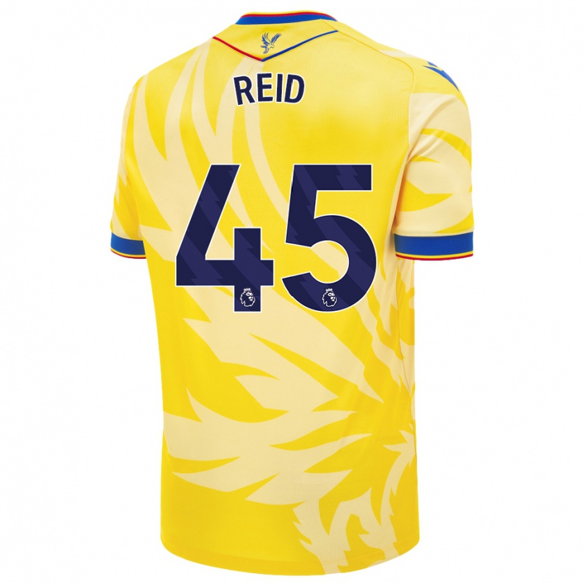 Kandiny Niño Camiseta Dylan Reid #45 Amarillo 2ª Equipación 2024/25 La Camisa Chile