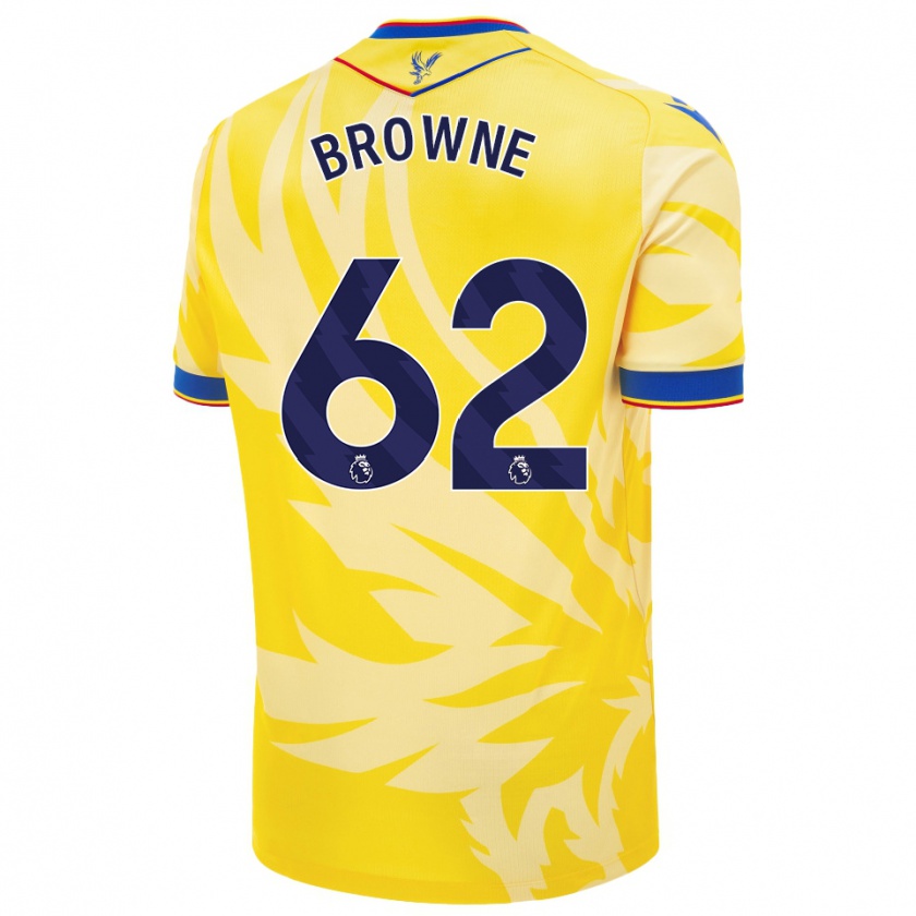 Kandiny Niño Camiseta Luke Browne #62 Amarillo 2ª Equipación 2024/25 La Camisa Chile