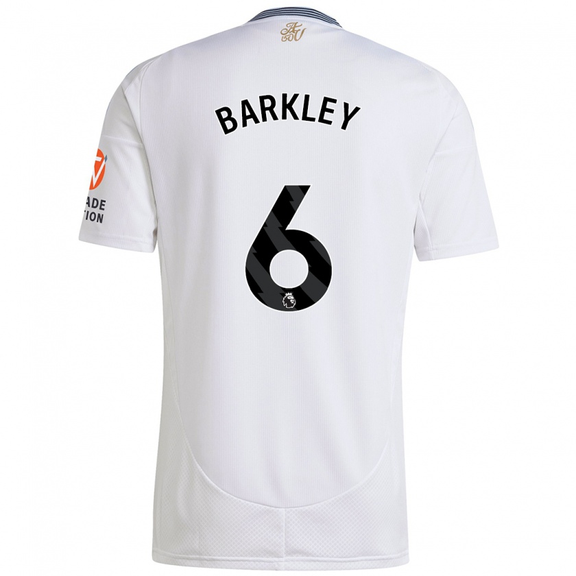 Kandiny Niño Camiseta Ross Barkley #6 Blanco 2ª Equipación 2024/25 La Camisa Chile