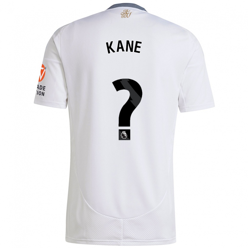 Kandiny Niño Camiseta Kane Taylor #0 Blanco 2ª Equipación 2024/25 La Camisa Chile