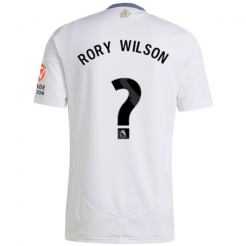 Kandiny Niño Camiseta Rory Wilson #0 Blanco 2ª Equipación 2024/25 La Camisa Chile