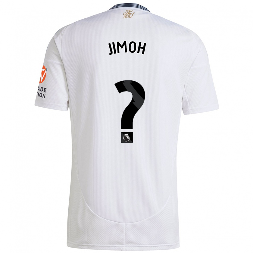 Kandiny Niño Camiseta Jamaldeen Jimoh #0 Blanco 2ª Equipación 2024/25 La Camisa Chile