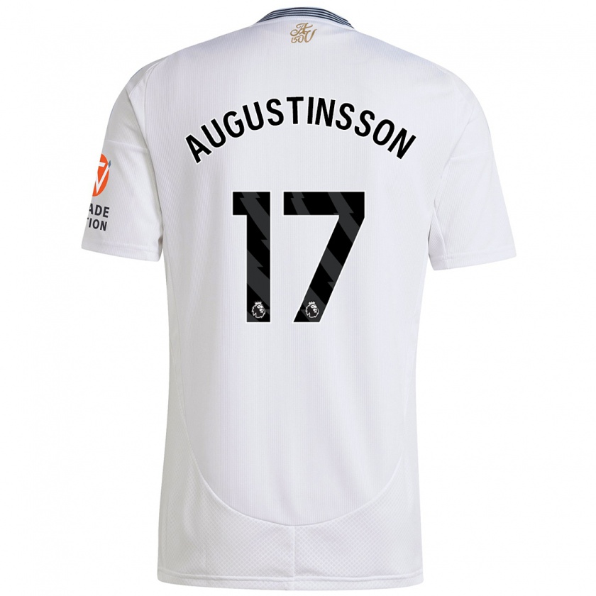 Kandiny Niño Camiseta Ludwig Augustinsson #17 Blanco 2ª Equipación 2024/25 La Camisa Chile