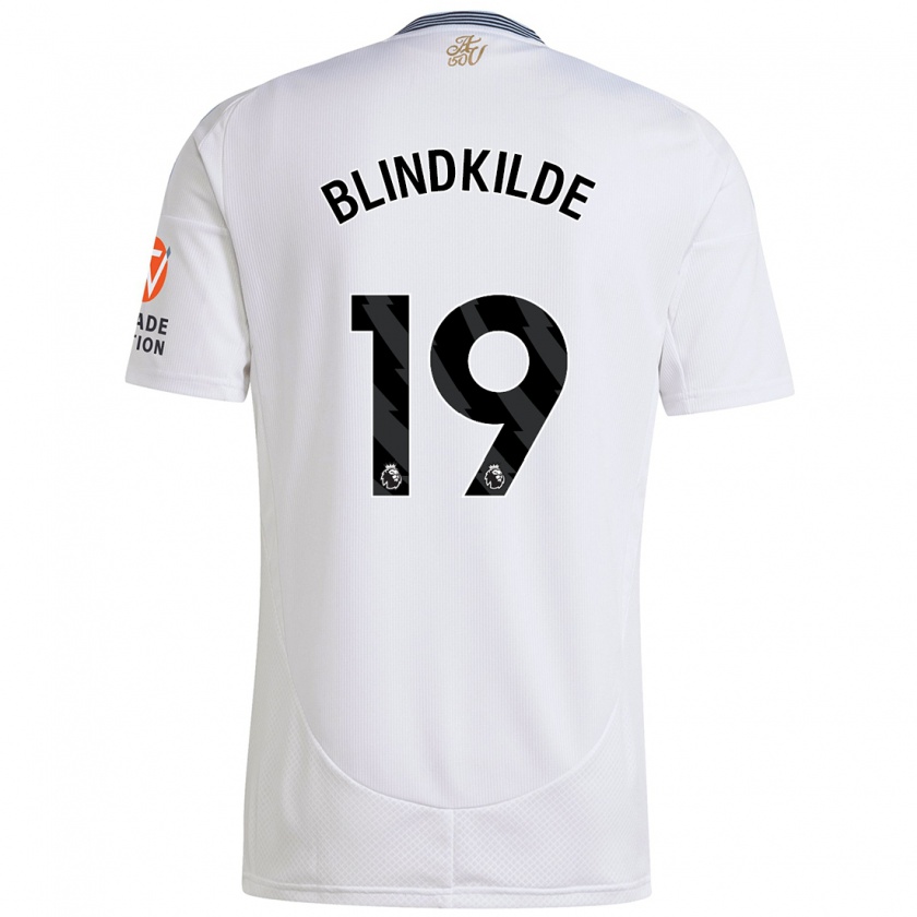 Kandiny Niño Camiseta Laura Blindkilde #19 Blanco 2ª Equipación 2024/25 La Camisa Chile