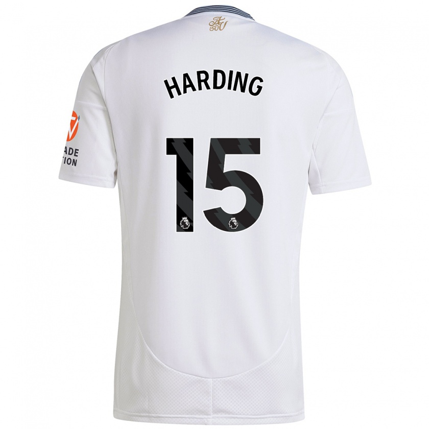 Kandiny Niño Camiseta Natasha Harding #15 Blanco 2ª Equipación 2024/25 La Camisa Chile