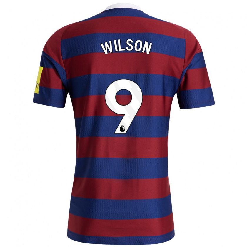 Kandiny Niño Camiseta Callum Wilson #9 Burdeos Azul Marino 2ª Equipación 2024/25 La Camisa Chile