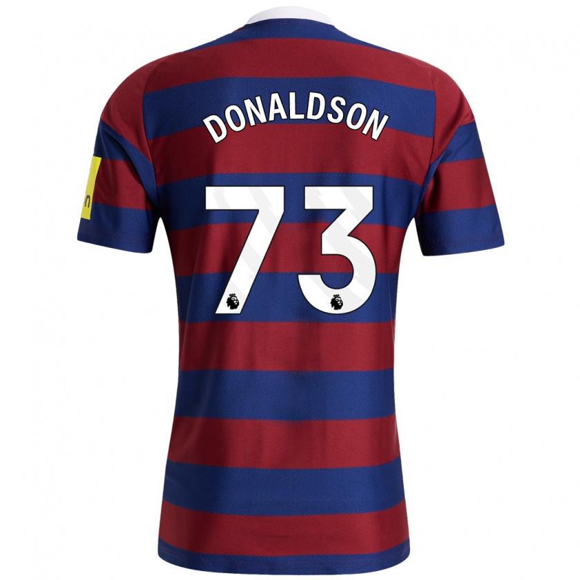 Kandiny Niño Camiseta Josh Donaldson #73 Burdeos Azul Marino 2ª Equipación 2024/25 La Camisa Chile