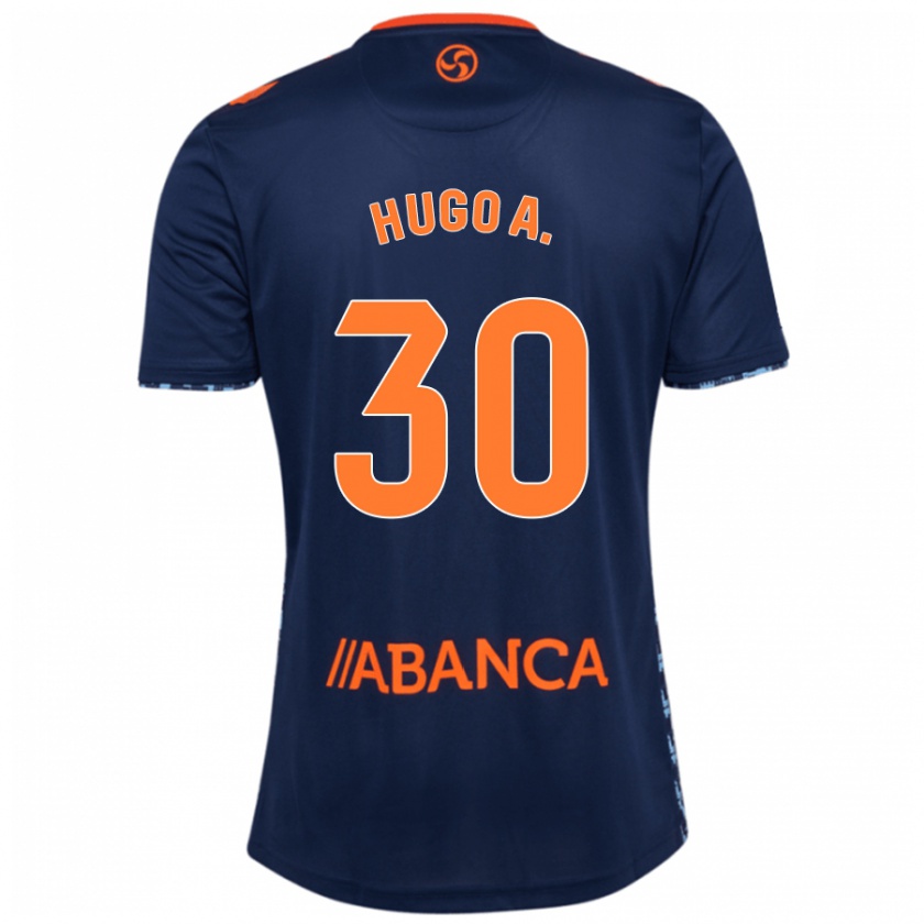 Kandiny Niño Camiseta Hugo Álvarez #30 Azul Marino 2ª Equipación 2024/25 La Camisa Chile