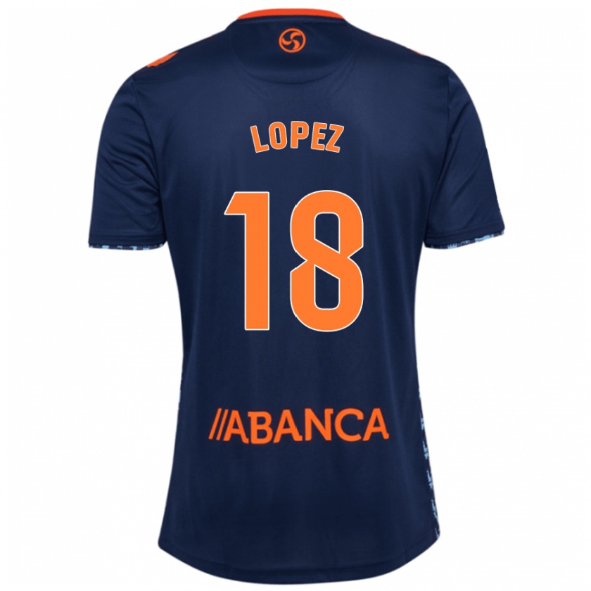 Kandiny Niño Camiseta Joel López #18 Azul Marino 2ª Equipación 2024/25 La Camisa Chile