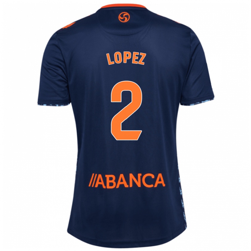 Kandiny Niño Camiseta Iván López #2 Azul Marino 2ª Equipación 2024/25 La Camisa Chile