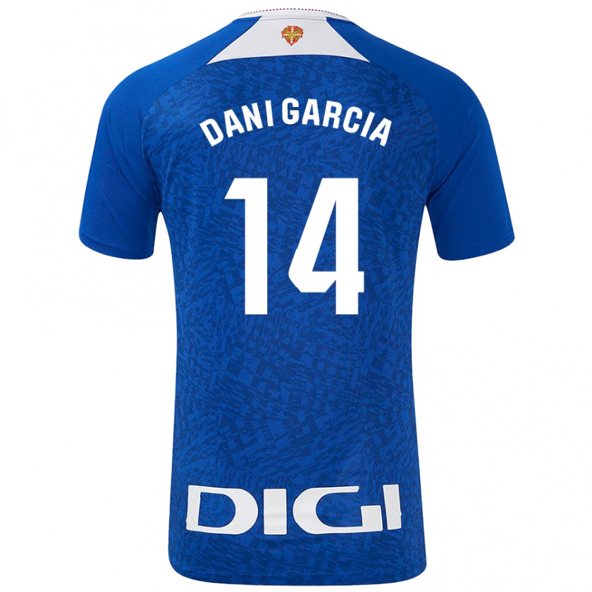 Kandiny Niño Camiseta Dani García #14 Azul Real 2ª Equipación 2024/25 La Camisa Chile