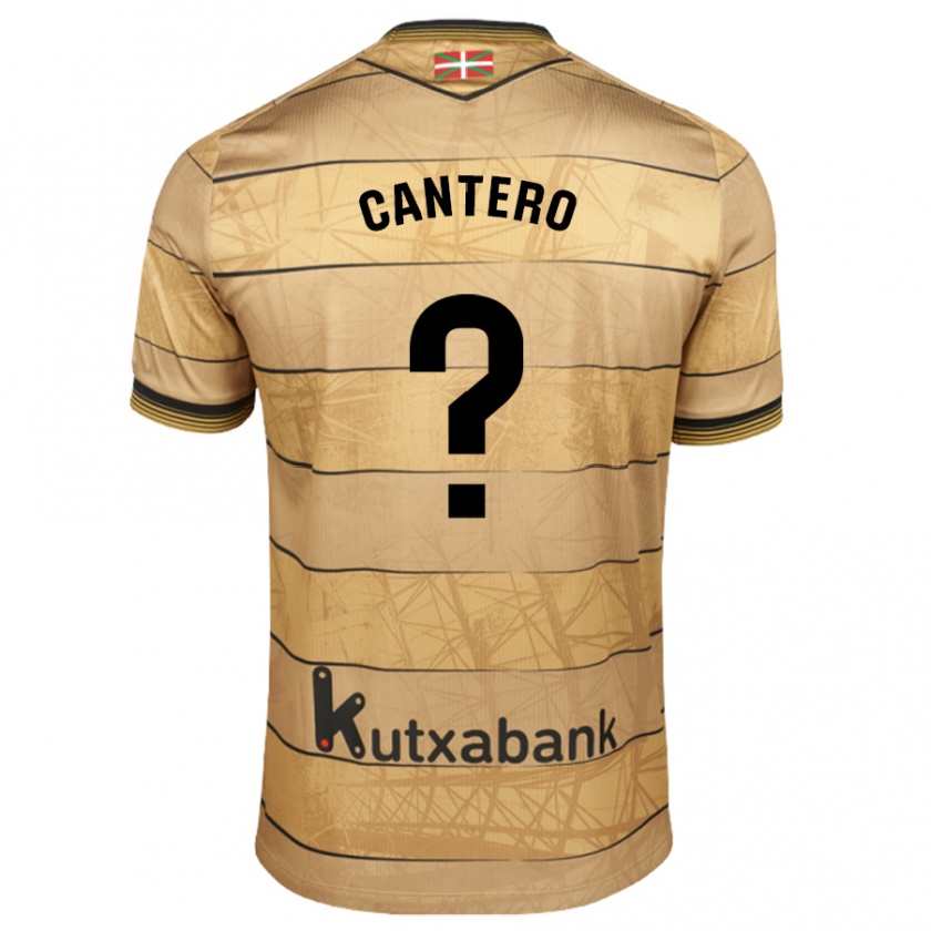 Kandiny Niño Camiseta Yago Cantero #0 Marrón 2ª Equipación 2024/25 La Camisa Chile