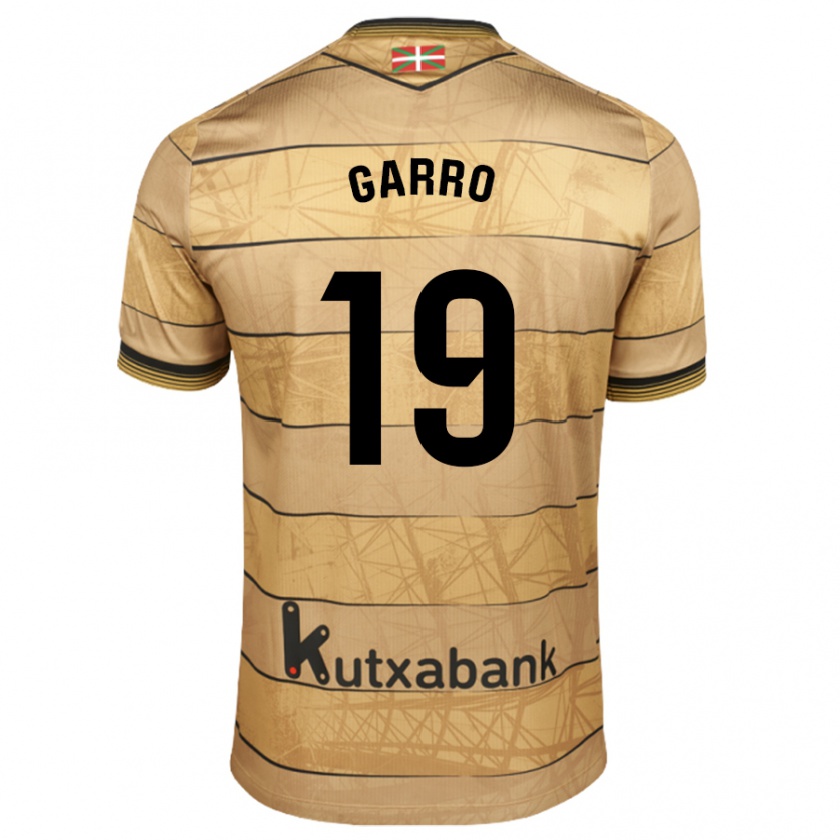 Kandiny Niño Camiseta Jon Garro #19 Marrón 2ª Equipación 2024/25 La Camisa Chile