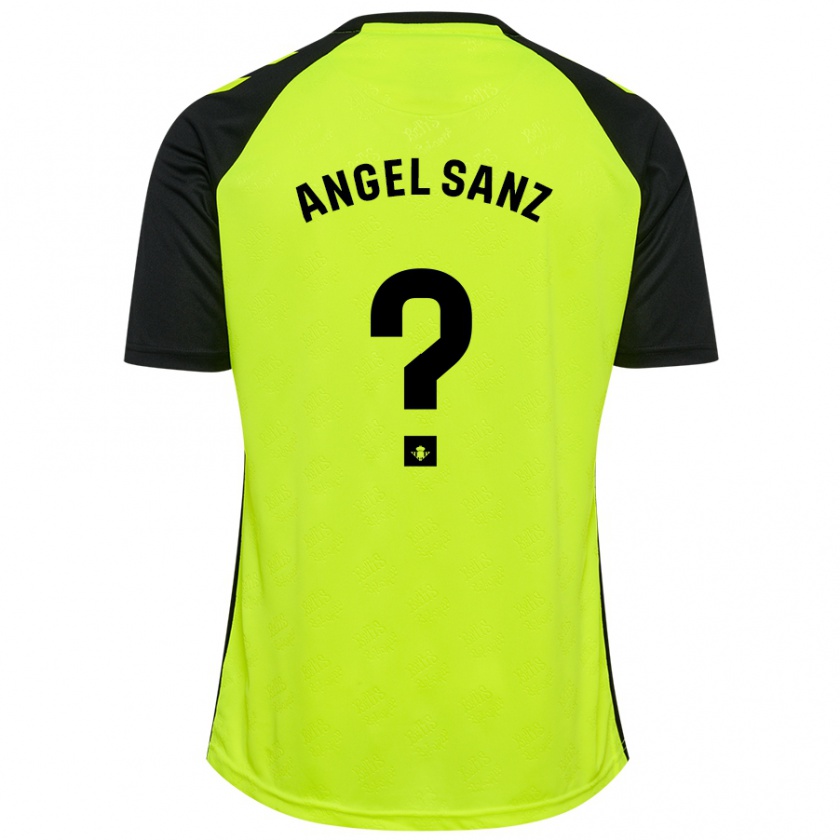 Kandiny Niño Camiseta Miguel Ángel Sanz #0 Amarillo Fluorescente Negro 2ª Equipación 2024/25 La Camisa Chile