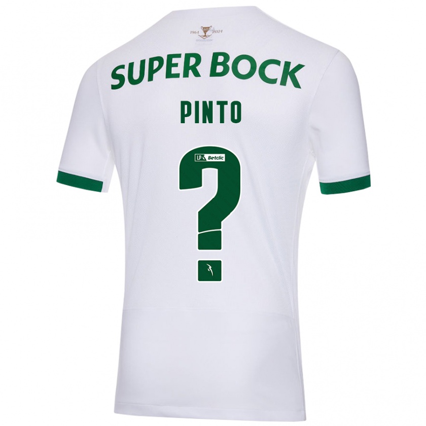 Kandiny Niño Camiseta Fátima Pinto #0 Blanco Verde 2ª Equipación 2024/25 La Camisa Chile