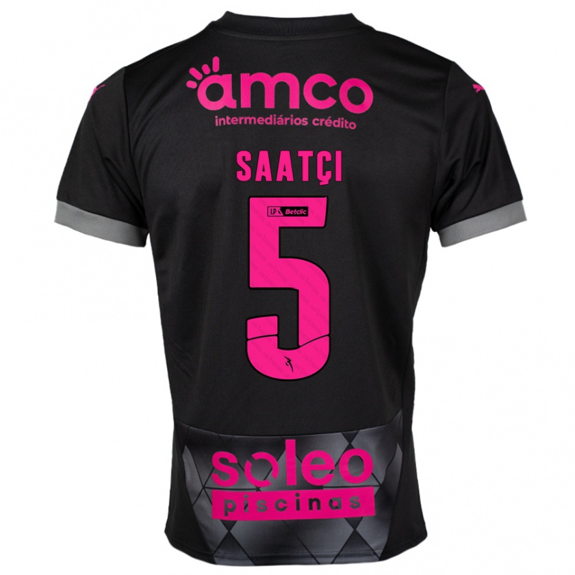 Kandiny Niño Camiseta Serdar Saatçı #5 Negro Rosa 2ª Equipación 2024/25 La Camisa Chile