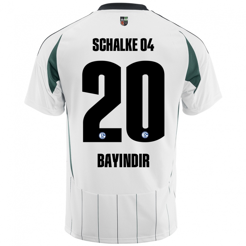 Kandiny Niño Camiseta Aris Bayindir #20 Blanco Verde 2ª Equipación 2024/25 La Camisa Chile