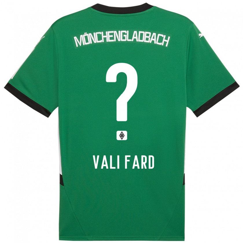 Kandiny Niño Camiseta Elias Vali Fard #0 Verde Blanco 2ª Equipación 2024/25 La Camisa Chile