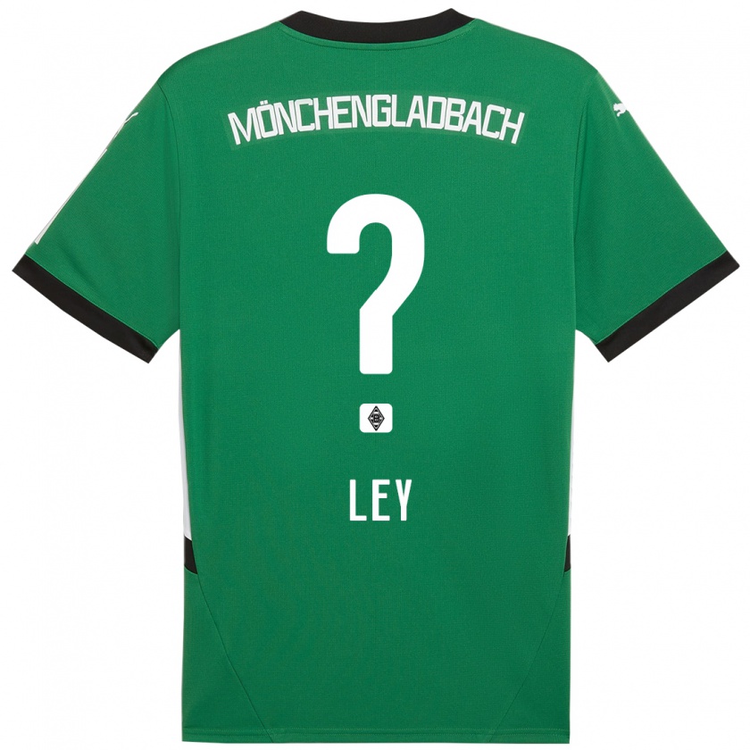 Kandiny Niño Camiseta Marlon Ley #0 Verde Blanco 2ª Equipación 2024/25 La Camisa Chile