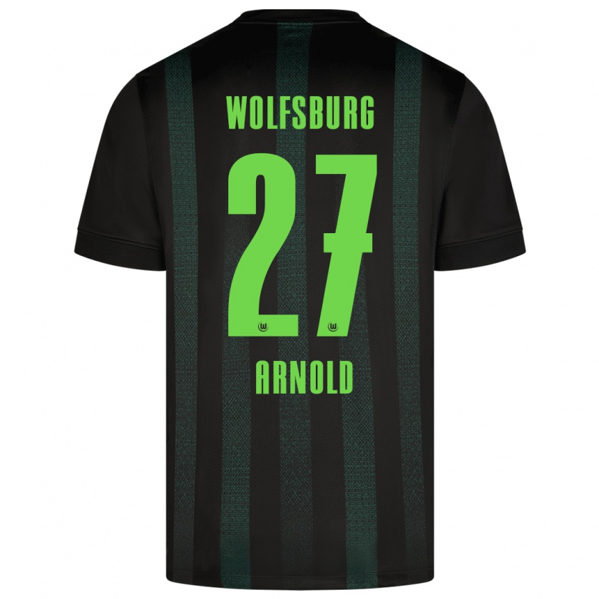 Kandiny Niño Camiseta Maximilian Arnold #27 Verde Oscuro 2ª Equipación 2024/25 La Camisa Chile