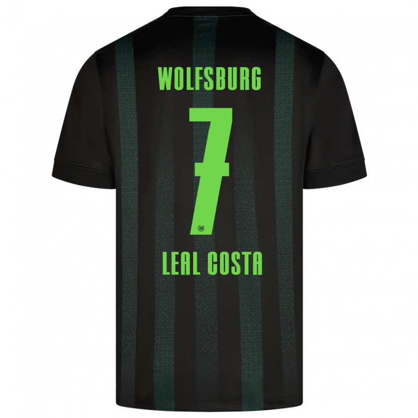 Kandiny Niño Camiseta David Leal Costa #7 Verde Oscuro 2ª Equipación 2024/25 La Camisa Chile