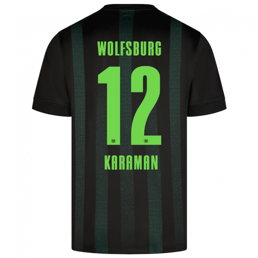 Kandiny Niño Camiseta Tarik Karaman #12 Verde Oscuro 2ª Equipación 2024/25 La Camisa Chile