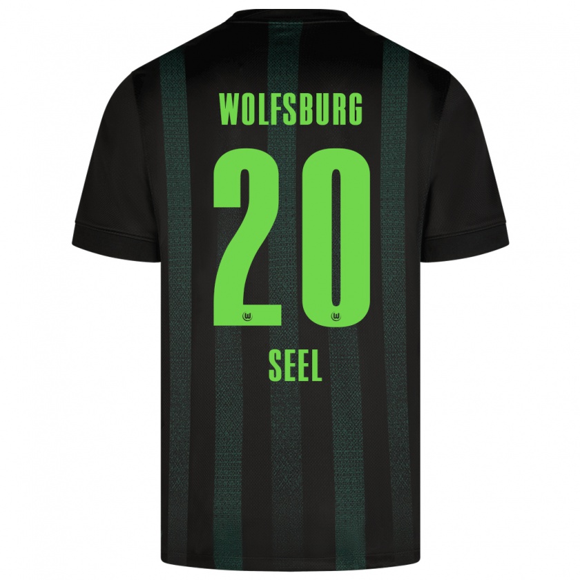 Kandiny Niño Camiseta William Seel #20 Verde Oscuro 2ª Equipación 2024/25 La Camisa Chile