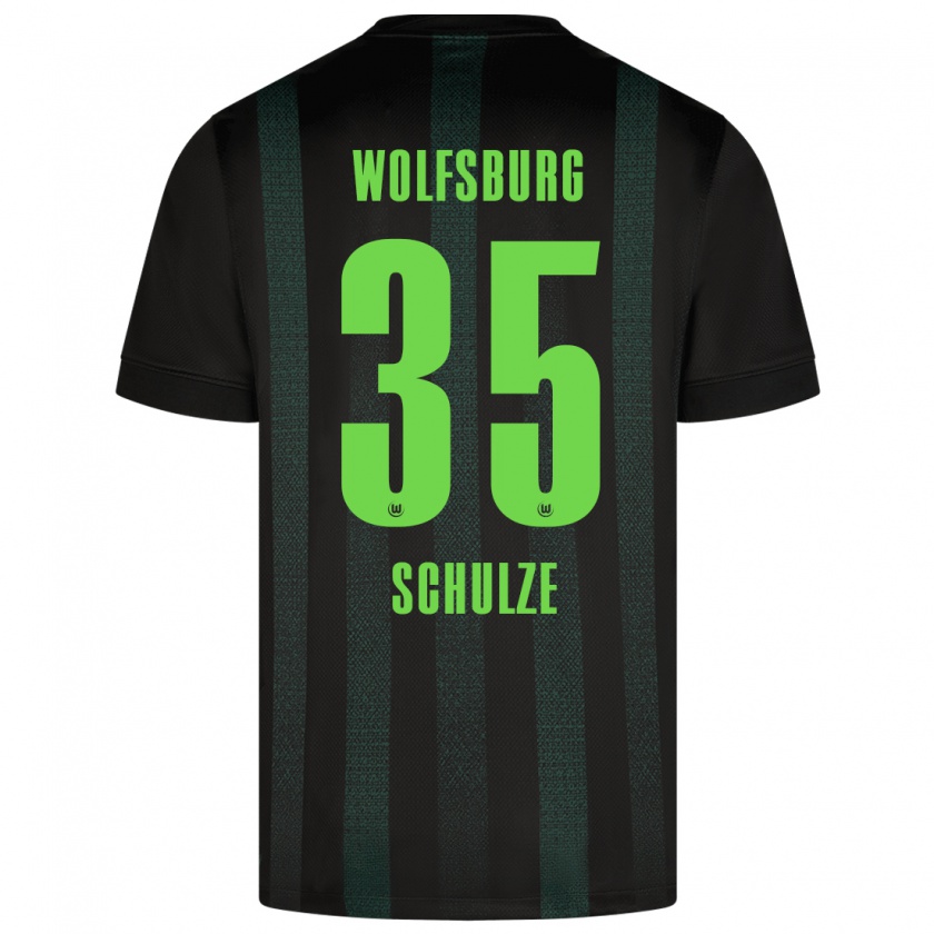 Kandiny Niño Camiseta Philipp Schulze #35 Verde Oscuro 2ª Equipación 2024/25 La Camisa Chile