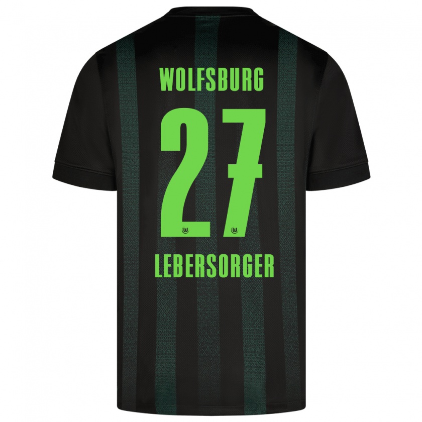 Kandiny Niño Camiseta Kevin Lebersorger #27 Verde Oscuro 2ª Equipación 2024/25 La Camisa Chile