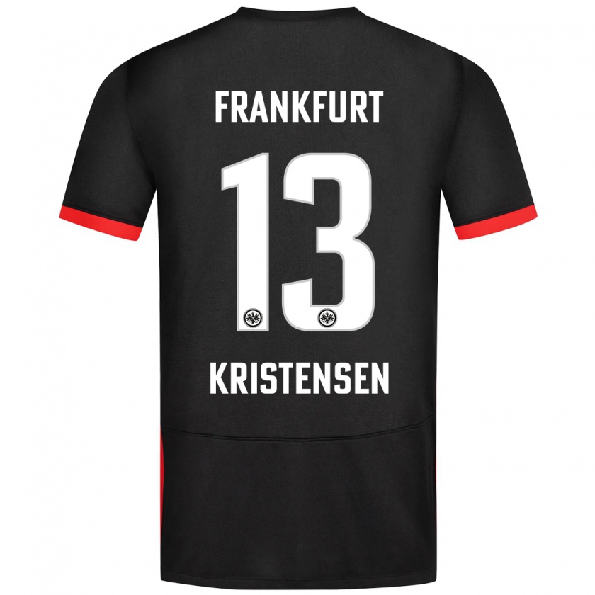 Kandiny Niño Camiseta Rasmus Kristensen #13 Negro 2ª Equipación 2024/25 La Camisa Chile