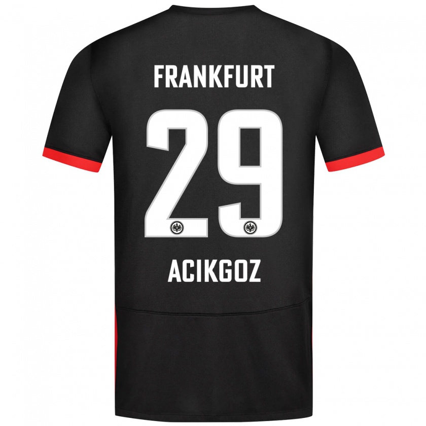 Kandiny Niño Camiseta Dilara Açıkgöz #29 Negro 2ª Equipación 2024/25 La Camisa Chile