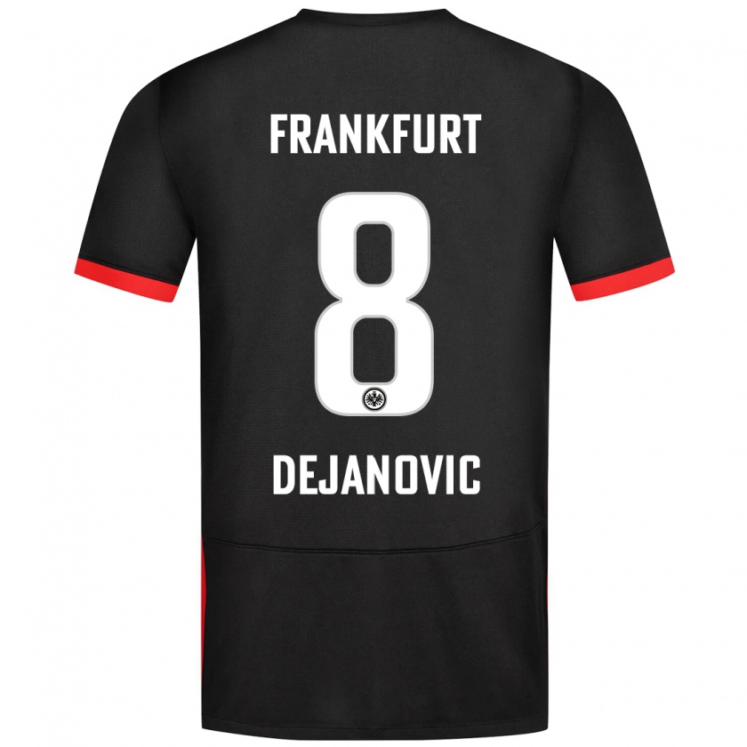 Kandiny Niño Camiseta Daniel Dejanovic #8 Negro 2ª Equipación 2024/25 La Camisa Chile