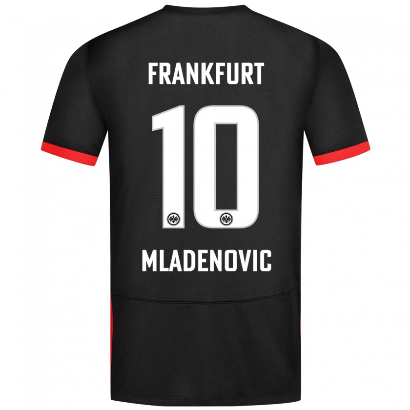 Kandiny Niño Camiseta Marko Mladenovic #10 Negro 2ª Equipación 2024/25 La Camisa Chile