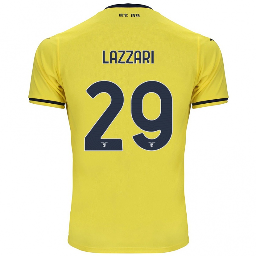 Kandiny Niño Camiseta Manuel Lazzari #29 Amarillo 2ª Equipación 2024/25 La Camisa Chile