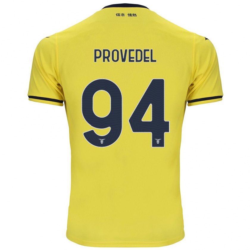 Kandiny Niño Camiseta Ivan Provedel #94 Amarillo 2ª Equipación 2024/25 La Camisa Chile